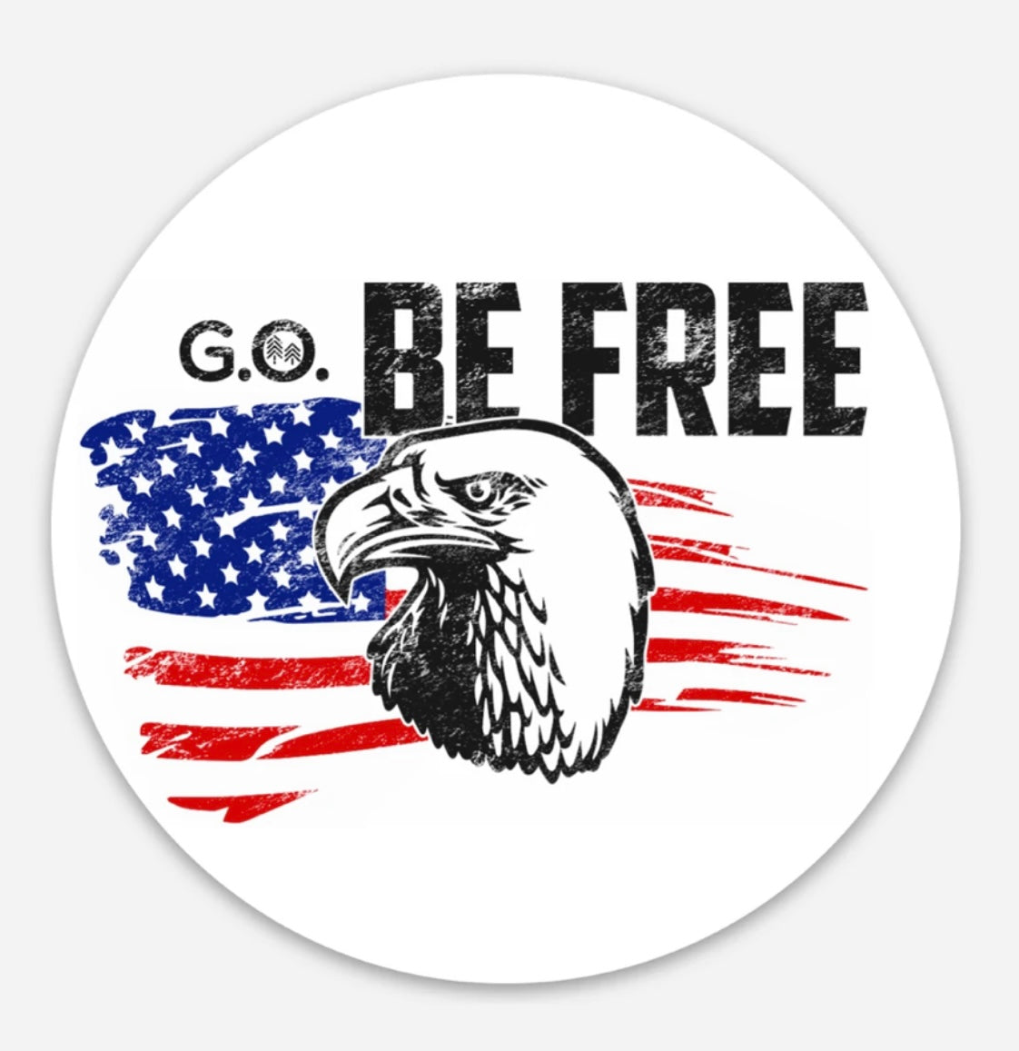 G.O. BE FREE STICKER