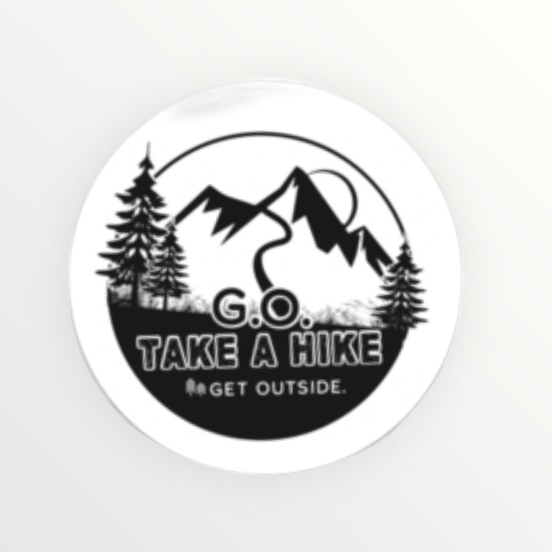 G.O. TAKE A HIKE STICKER