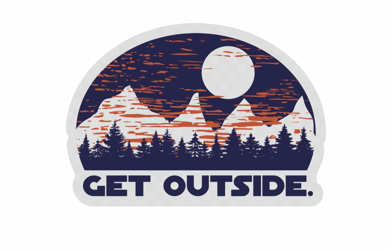 GET OUTSIDE STICKER