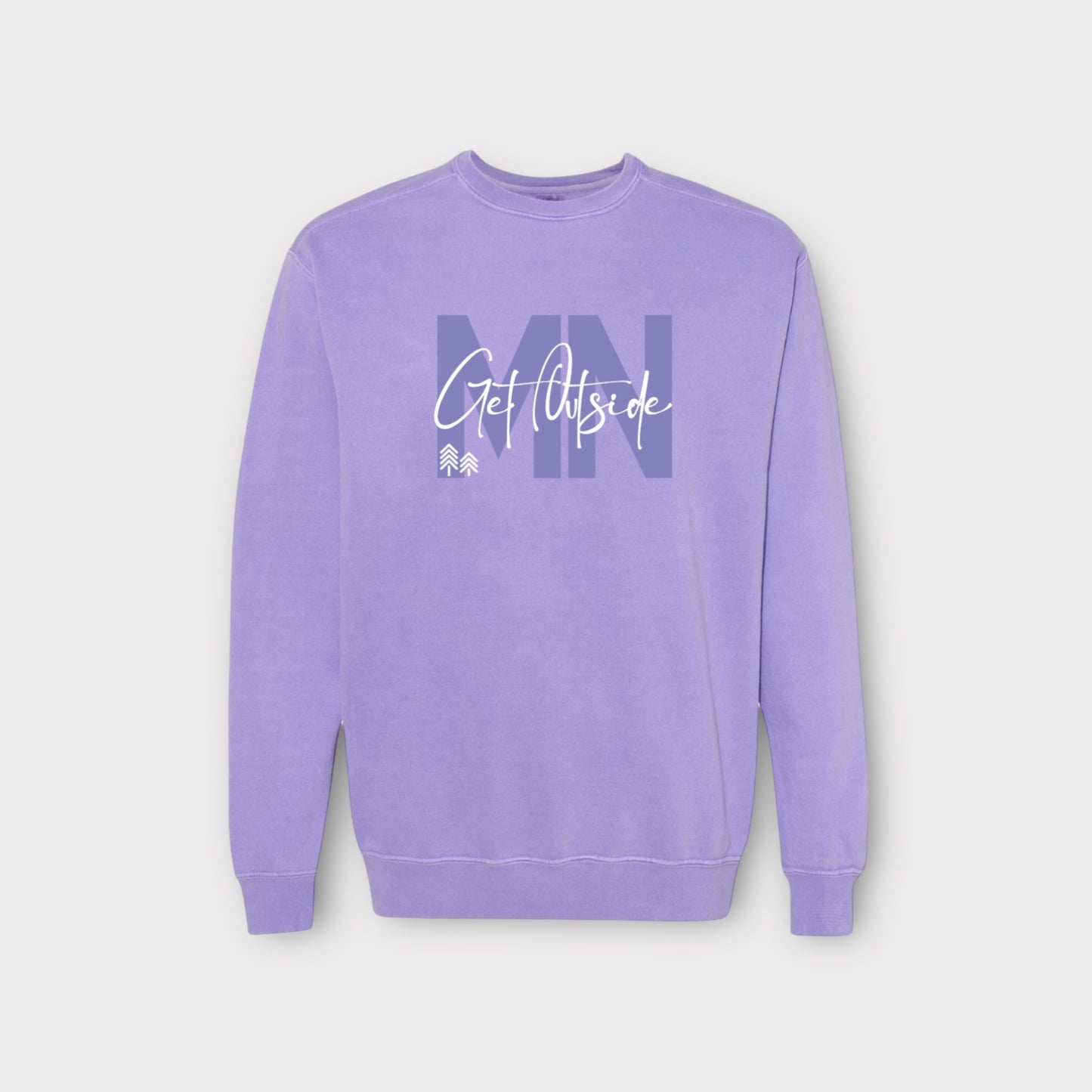 GET OUTSIDE UNISEX PIGMENT DYED CREW