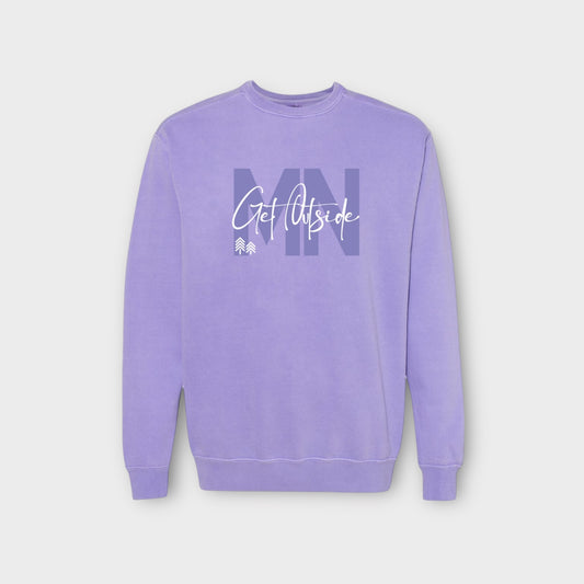 GET OUTSIDE UNISEX PIGMENT DYED CREW