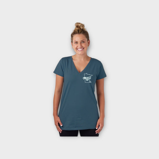 MN GAL V-NECK LOOSE FIT TEE
